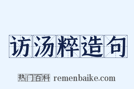 访汤粹造句是什么意思的图片